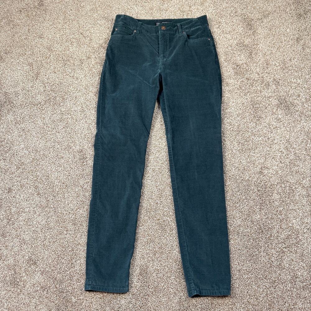 Peruvian Connection Zoe Velveteen Velvet Tapered Leg Pants US 6 Minimal Slim